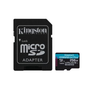 MICROSD KINGSTON 256GB CL10 CANVAS GO PLUS 4 740617347999 P/N: SDCG4/256GB | Ref. Artículo: SDCG4/256GB