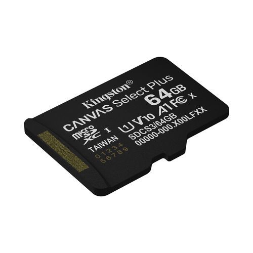 MICROSD KINGSTON 64GB CL10 CANVAS SELECT PLUS + ADAPTADOR - Imagen 4
