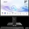 MSI AIO MODERN AM273Q AI 1UM-055ES. 27” IPS 2560x1440 (WQHD) 100HZ. INTEL ULTRA 7 155H. INTEL IRIS XE GRAPHICS.DDR5 32GB (16G*2). W11 PRO. NEGRO 4711377267137 | P/N: 9S6-AF0111-055 | Ref. Artículo: 1386681