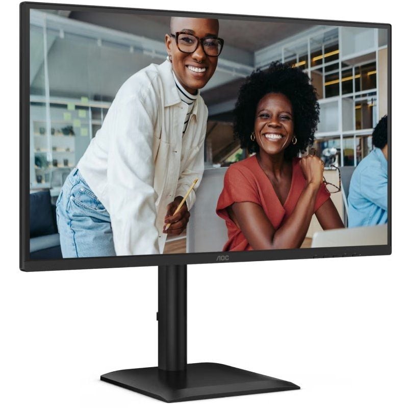 Monitor Profesional AOC 27E4U 27"/ Full HD/ Multimedia/ Regulable en altura/ Negro - Imagen 2