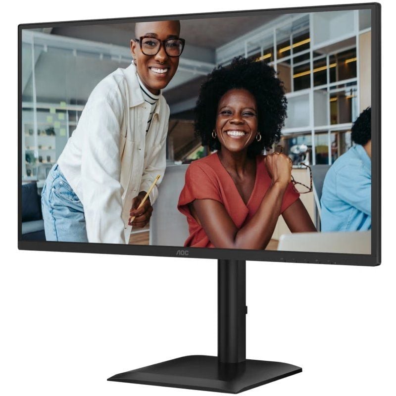 Monitor Profesional AOC 27E4U 27"/ Full HD/ Multimedia/ Regulable en altura/ Negro - Imagen 3
