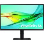 Monitor Profesional Samsung ViewFinity S6 S60UD S24D600UAU 24"/ QHD/ Regulable en Altura/ Negro 8806095524627 LS24D600UAUXEN SAM-M S24D600UAU