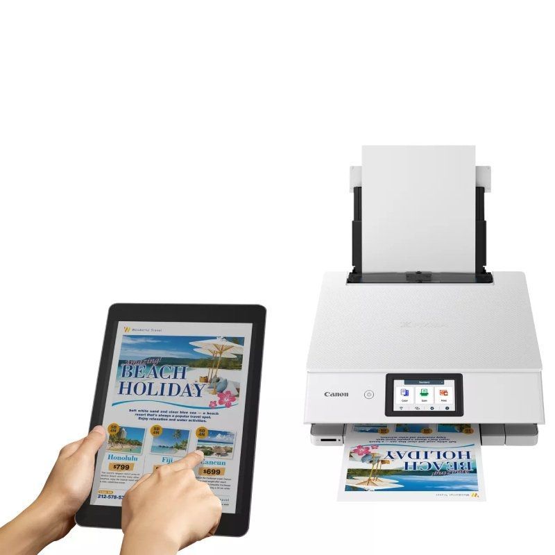 Multifunción Fotográfica Canon PIXMA TS8751 WiFi/ Dúplex/ Blanca - Imagen 5