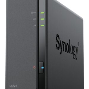 NAS SYNOLOGY DS124 1 BAHIA ETHERNET J4125 NEGRO 4711174725014 DS124