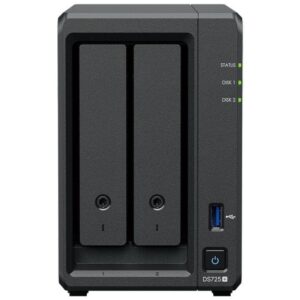 NAS Synology Diskstation DS725+/ 2 Bahías 3.5"- 2.5"/ 4GB DDR4/ Formato Torre 4711174726035 DS725+ SYN-NAS DS725 PLUS