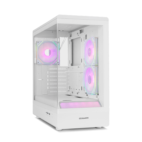 NOX CAJA HUMMER SIGNAL | SEMITORRE FRAMELESS ARGB BLANCO - Imagen 3