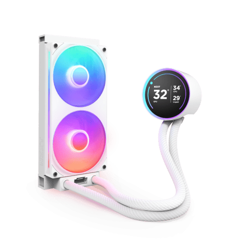 NZXT Kraken Elite 240 RGB Procesador Sistema de refrigeración líquida todo en uno 12 cm Blanco 1 pieza(s) - Imagen 2