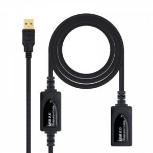 Nanocable 10.01.0213 cable USB 15 m 2.0 USB A Negro 8433281007031 | P/N: 10.01.0213 | Ref. Artículo: 50781