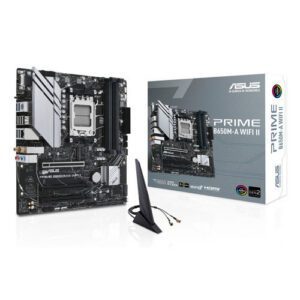PLACA ASUS PRIME B650M-A WIFI II AMD AM5 HDMI/VGA/DISPLAYPORT 3PCIE4.0 4SATA3 USB3.2 MATX 4711387034934 P/N: 90MB1EG0-M0EAY0 | Ref. Artículo: 90MB1EG0-M0EAY0