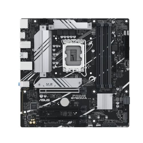 PLACA ASUS PRIME B760M-A CSM DDR5 1700 MATX 4XDDR5 2HDMI PCIE4.0 4SATA USB3.2 MATX 4711387140710 P/N: 90MB1EK0-M1EAYC | Ref. Artículo: 90MB1EK0-M1EAYC