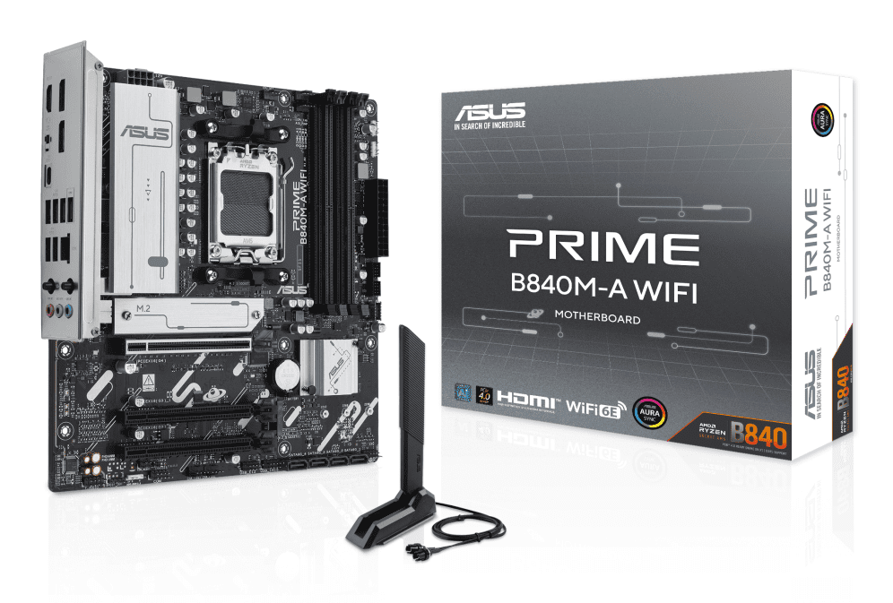 PLACA BASE ASUS PRIME B840 M-A WIFI M-ATX AM5 DDR5 4711387797143 90MB1J20-M0EAY0