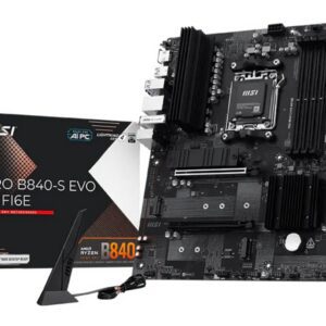 PLACA BASE MSI PRO B840-S EVO WIFI6E AM5 4XDDR5 4711377404167 911-7E93-001