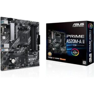 Placa Base Asus Prime A520M-A II/CSM Socket AM4/ DDR4/ PCIe 3.0/ Micro ATX 4711081135395 90MB17H0-M0EAYC ASU-PB PRIME A520M-A II-CSM