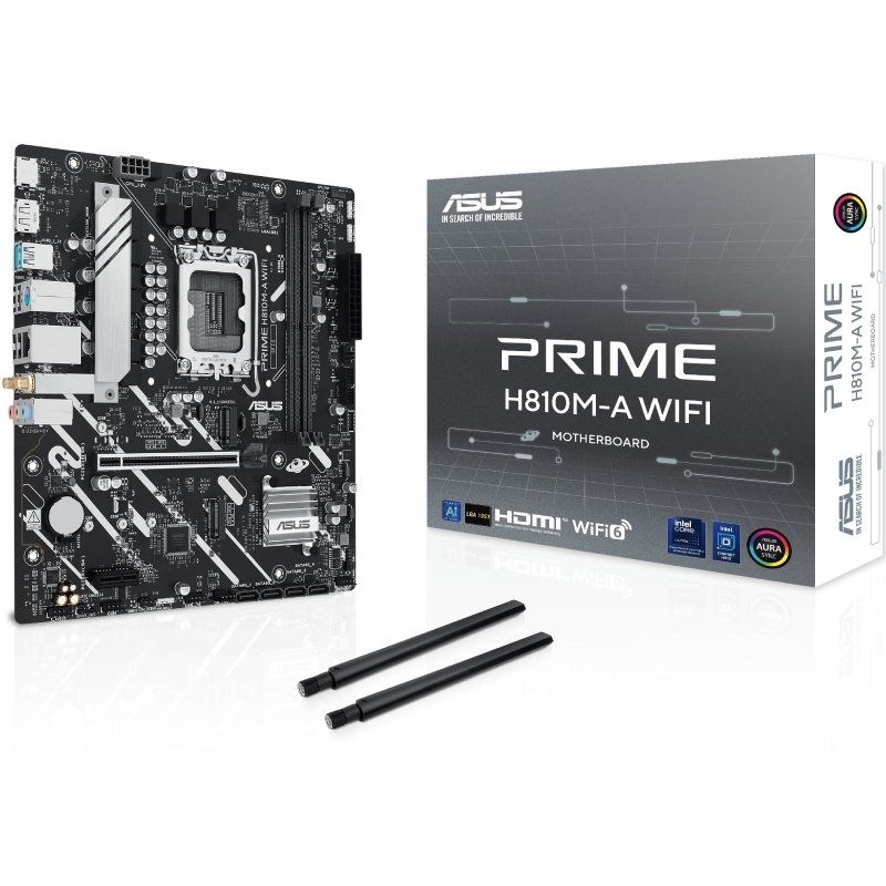 Placa Base Asus Prime H810M-A WIFI Socket 1851/ DDR5/ PCIe 4.0/ Micro ATX 4711387842522 90MB1KJ0-M0EAY0 ASU-PB PRIME H810M-A WIFI