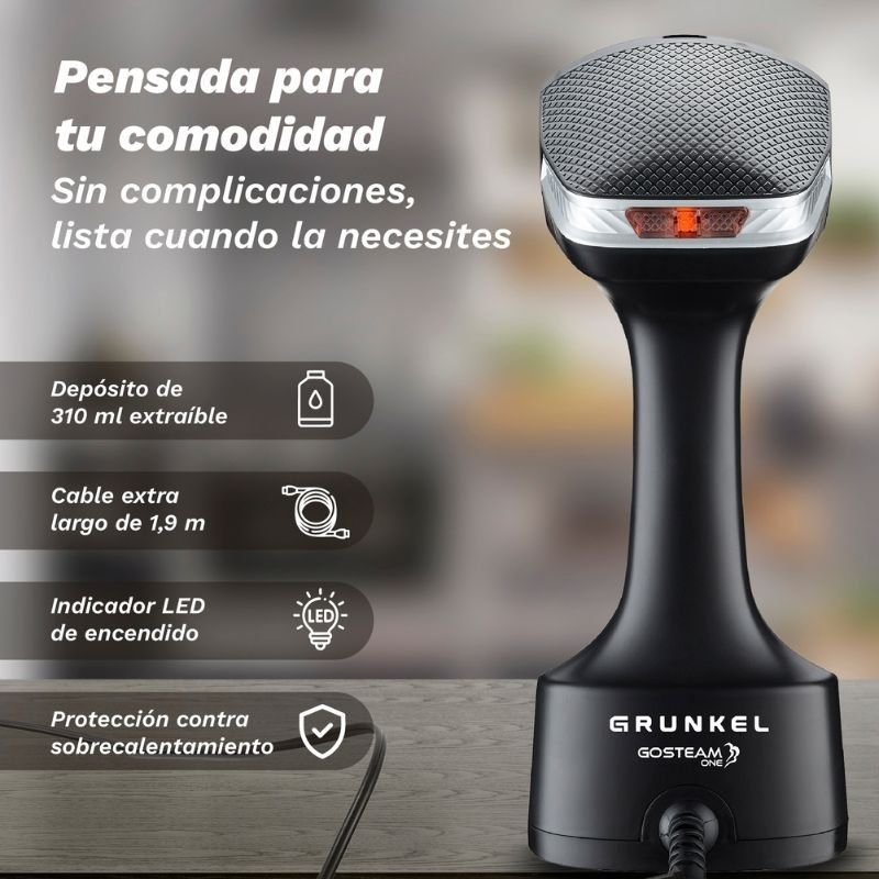 Plancha Vertical Grunkel PV-1600GSO/ 1600W/ Depósito 310ml - Imagen 4