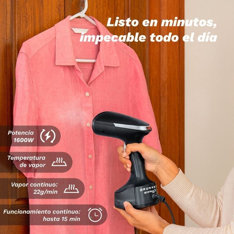 Plancha Vertical Grunkel PV-1600GSO/ 1600W/ Depósito 310ml - Imagen 5