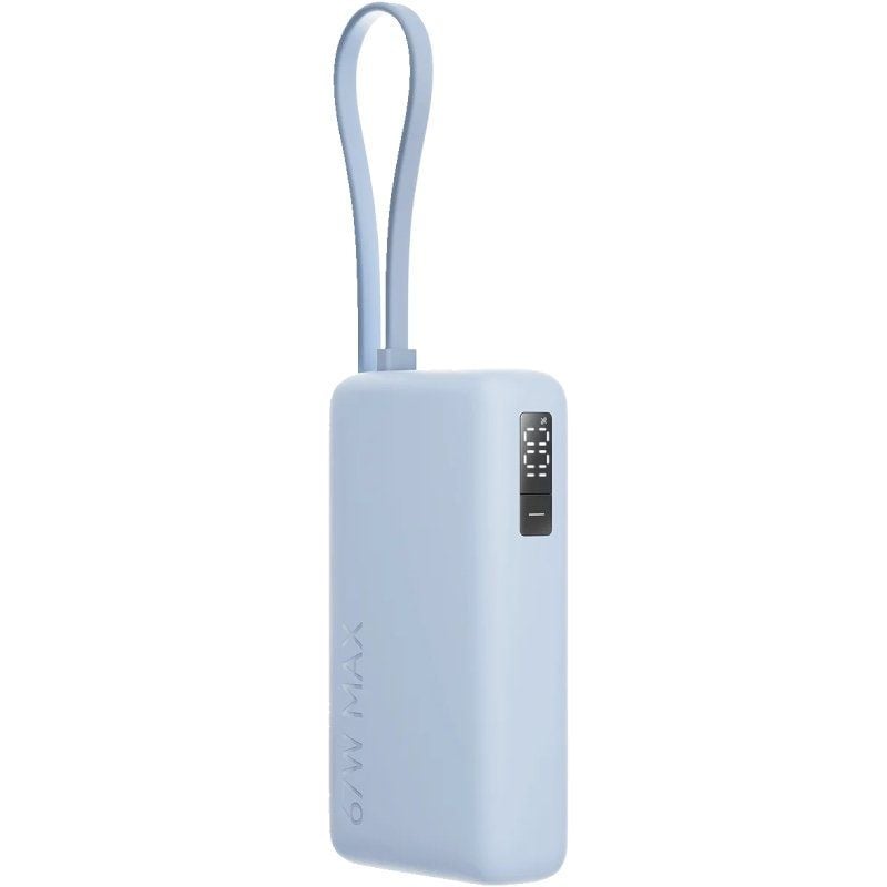 Powerbank 10000mAh Xiaomi 67W Power Bank Integrated Cable/ 67W/ Azul/ Incluye Cable USB Tipo-C - Imagen 3
