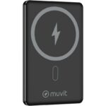 Powerbank 5000mAh Muvit For Change MCCHP0009/ 20W/ Wireless/ Negra/ Incluye Cable USB Tipo-C 8426801179936 MCCHP0009 MUV-BAT MCCHP0009