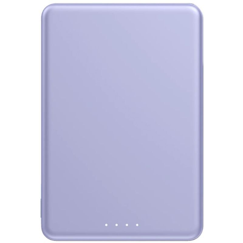 Powerbank 5000mAh Xiaomi Super Slim Magnetic Power Bank 5000/ Wireless/ Púrpura/ Incluye Cable USB Tipo-C - Imagen 2