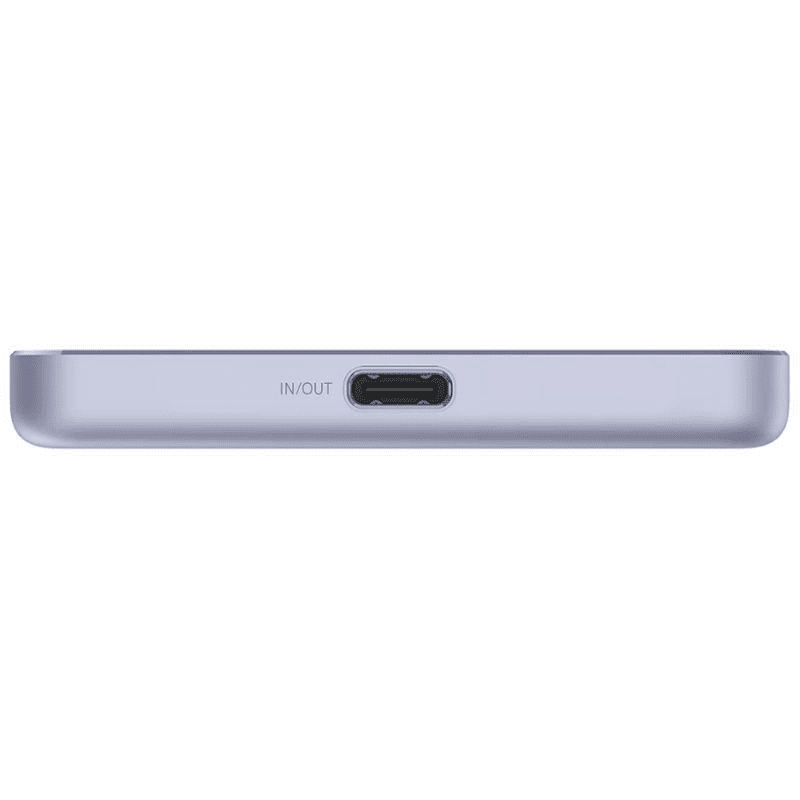 Powerbank 5000mAh Xiaomi Super Slim Magnetic Power Bank 5000/ Wireless/ Púrpura/ Incluye Cable USB Tipo-C - Imagen 4