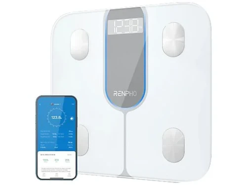 RENPHO ELIS 1C - SMART BODY SCALE - BLE - 3AAA - 11X11X1INCH / 28X28X2.5CM - WHITE 4897122208386 | P/N: PEU-R-A033-W | Ref. Artículo: 1400900