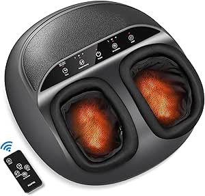 RENPHO  SHIATSU FOOT MASSAGER - COMPACT - WITH REMOTE CONTROL - BLACK 4897122205651 | P/N: PEU-RP-FM058R-BK | Ref. Artículo: 1400914