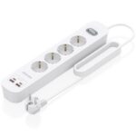 Regleta con Interruptor Aisens ASPS-2A2C12-W/ 4 Tomas de Corriente/ 2 USB - 2 USB Tipo-C/ Cable 1.4m/ Blanco 8435739904442 ASPS-2A2C12-W AIS-REGLETA ASPS-2A2C12-W