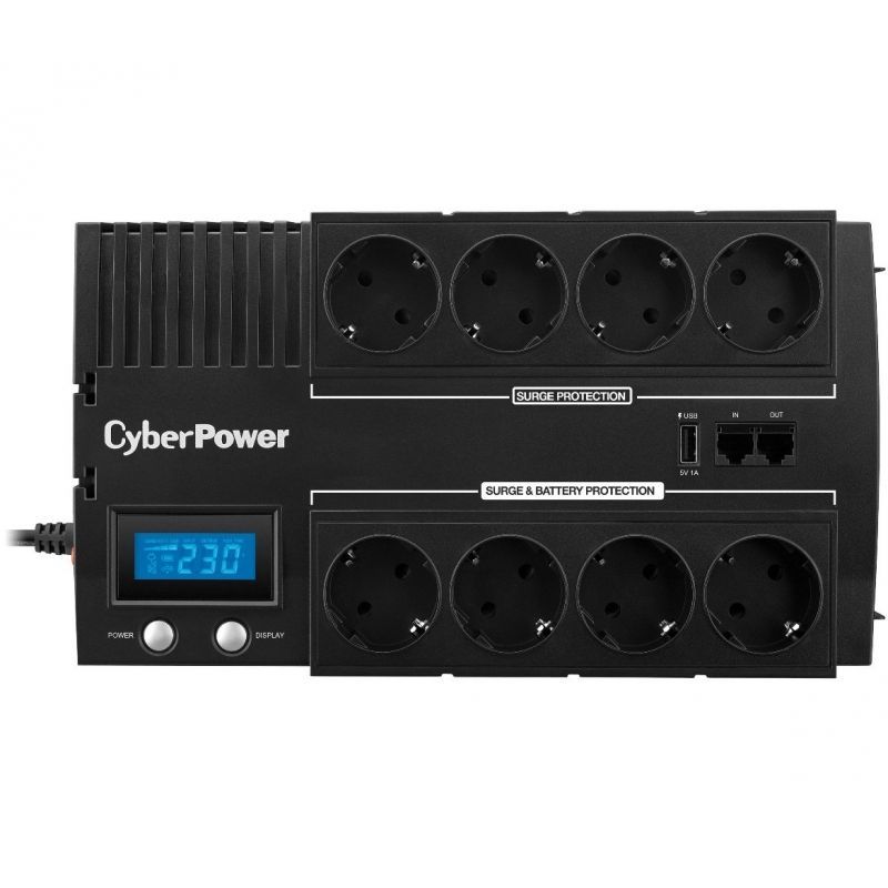 SAI Línea Interactiva Cyberpower BR1200ELCD/ 1200VA-720W/ 8 Salidas/ Formato Bloque - Imagen 2