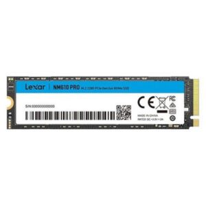 SSD LEXAR M.2 1T 4PCIE3.0 NM610 PRO 843367128723 P/N: LNM610P001T-RNNNG | Ref. Artículo: LNM610P001T-RNNNG