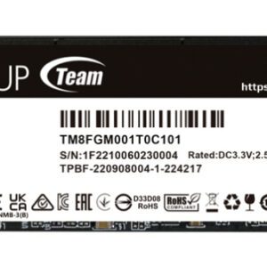 SSD TEAMGROUP NV5000 1TB NVMe PCI-E GEN4X4 4711430808550 TM8FGM001T0C101