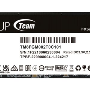 SSD TEAMGROUP NV5000 2TB NVMe PCI-E GEN4X4 C47 4711430808543 TM8FGM002T0C101
