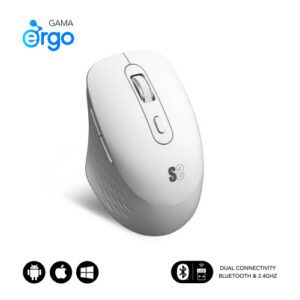 SUBBLIM Ratón CURVE ERGO DUAL MOUSE BATTERY WHITE 8436586743000 | P/N: SUBMO-EDCUR02 | Ref. Artículo: 1376464