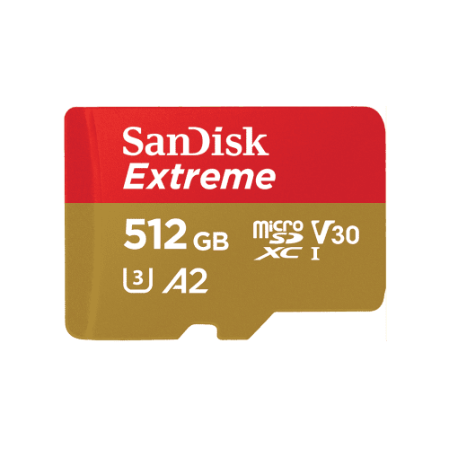 SanDisk Extreme 512 GB MicroSDHC UHS-I Clase 10 0619659189648 | P/N: SDSQXAV-512G-GN6MA | Ref. Artículo: 1377000