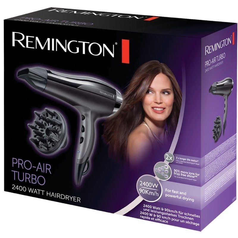 Secador Remington Pro-Air Turbo/ 2400W/ Negro - Imagen 2