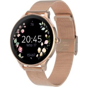 Smartwatch Forever Velora SB-306/ Notificaciones/ Frecuencia Cardíaca/ Oro Rosa 5907457735682 GSM180307 FRV-RELOJ VELORA SB-306 PK