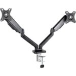 Soporte de Mesa para 2 Monitores TooQ DB5132TNR-B/ Giratorio/ Inclinable/ hasta 9kg 8433281013711 DB5132TNR-B TOO-SOPORTE DB5132TNR-B