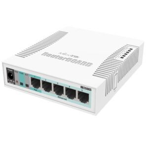 Switch Mikrotik CSS106-5G-1S 6 Puertos/ RJ45 10/100/1000/ SFP/ PoE 4752224002310 CSS106-5G-1S MKT-SWITCH CSS106-5G-1S