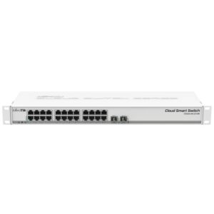 Switch Mikrotik CSS326-24G-2S+RM 26 Puertos/ RJ45 10/100/1000/ SFP/ PoE IN 4752224002334 CSS326-24G-2S+RM MKT-SWITCH CSS326-24G-2S+RM