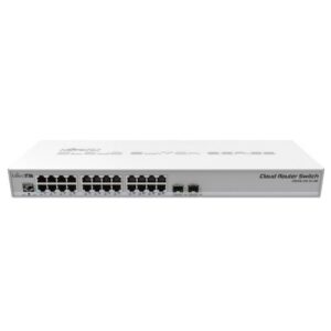 Switch Router Mikrotik CRS326-24G-2S+RM 26 Puertos/ RJ45 10/100/100/ SFP/ PoE 4752224002198 CRS326-24G-2S+RM MKT-SWITCH CRS326-24G-2S RM