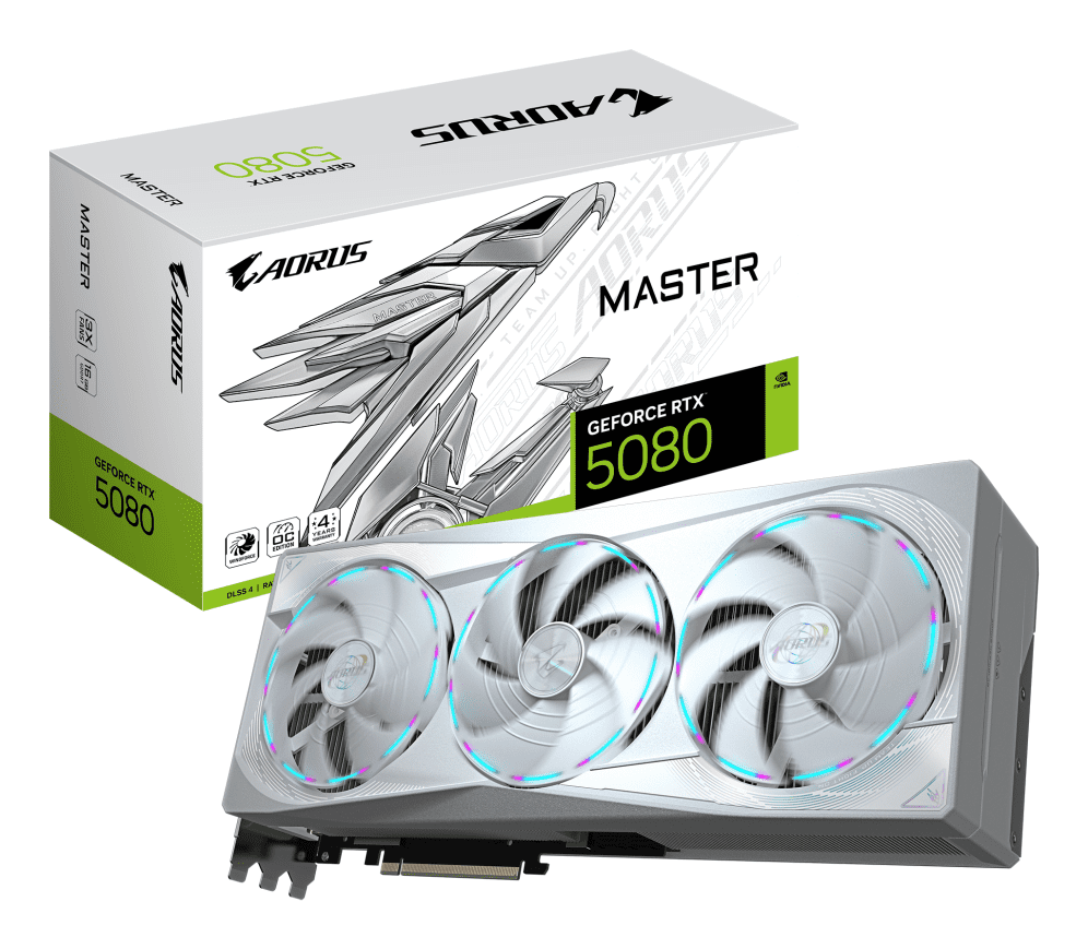 TARJETA GRAFICA GIGABYTE RTX 5080 MASTER ICE 16GB GDDR7 4719331355692 9VN5080AMI-00-G10