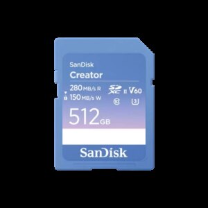 TARJETA SANDISK CREATOR SD UHS-II​ 512GB 0619659216610 | P/N: SDSDXEP-512G-GNCIS | Ref. Artículo: 1401916