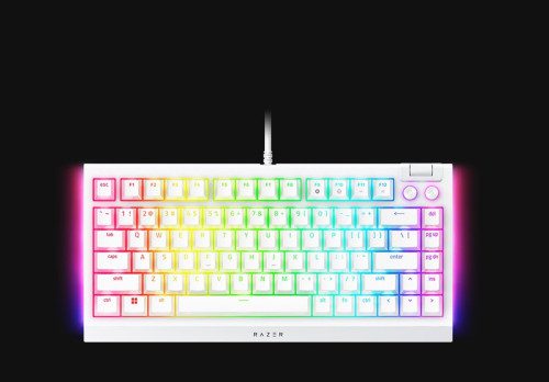 TECLADO RAZER BLACKWIDOW V4 75% BLANCO (USA) (RZ03-05001700-R3M1) - Imagen 3