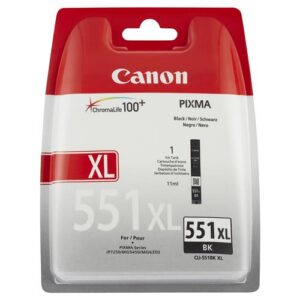 TINTA CANON CLI-551XLBK NEGRO ALTA CAPACIDAD 4960999904948 P/N: 6443B001 | Ref. Artículo: CACLI551XLBK