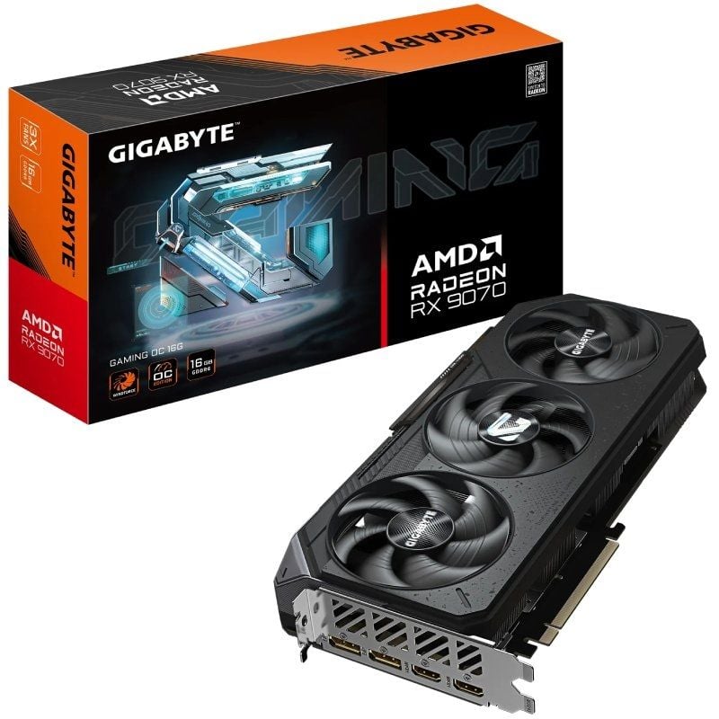 Tarjeta Gráfica Gigabyte Radeon RX 9070 Gaming OC/ 16GB GDDR6 4719331355531 9VR9070GO-00-G10 GIG-GF RAD RX9070 G OC 16G