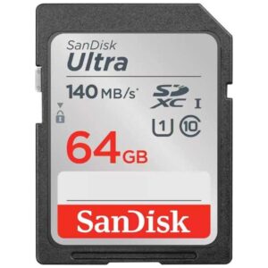 Tarjeta de Memoria SanDisk Ultra 64GB SD HC UHS-I - SDXC/ Clase 10/ 140MBs 619659200176 SDSDUNB-064G-GN6IN SND-SD ULTRA SDHC 64GB