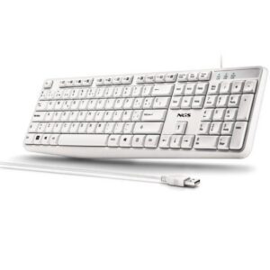 Teclado NGS Heritage HERITAGESPANISH/ Blanco 8435430628319 HERITAGESPANISH NGS-TEC HERITAGE WH