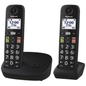 Teléfono Inalámbrico Panasonic KX-TGU112EXB/ Pack DUO/ Negro 5025232964185 KX-TGU112EXB PAN-TEL KX-TGU112EXB D BK