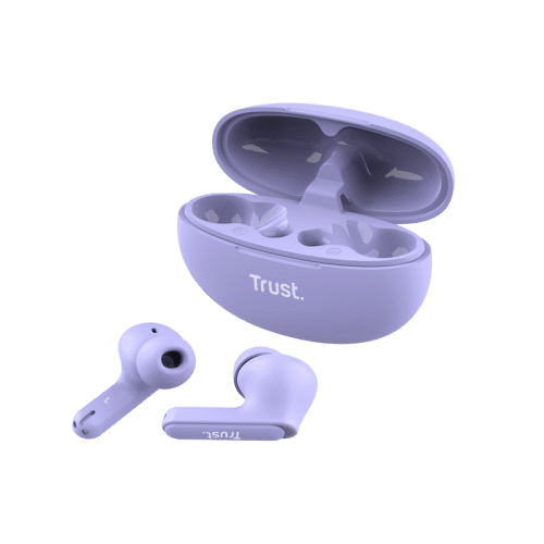 Trust Yavi Auriculares True Wireless Stereo (TWS) Dentro de oído Llamadas/Música USB Tipo C Bluetooth Púrpura - Imagen 2