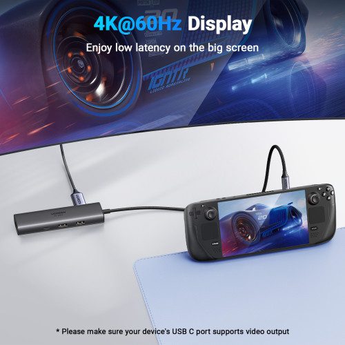 Ugreen REVODOK 6-IN-1 4K@60HZ HDMI ETH DOCK Acoplamiento Base Gris - Imagen 5