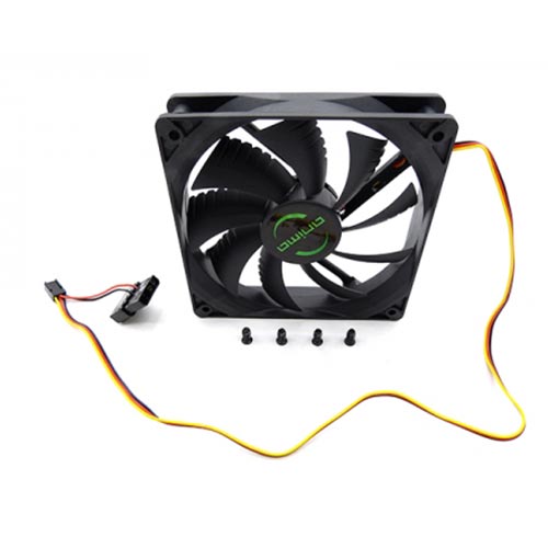 VENTILADOR 12CM ANIMA 1.200RPM NEGRO - Imagen 4